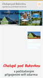 Mobile Screenshot of chalupa-pod-bukovkou.cz