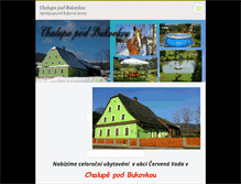 Tablet Screenshot of chalupa-pod-bukovkou.cz